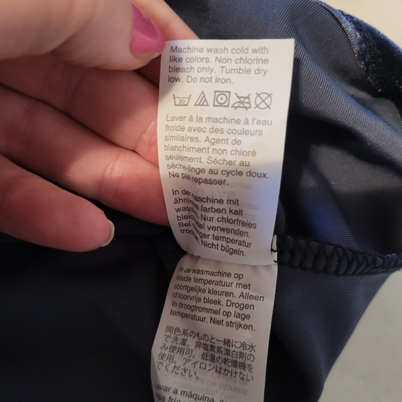 Madewell Velvet Blue Ruffle Sleeve Blouse Size Medium - Picture 8 of 9